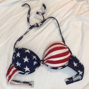 Push-up American Flag Bikini Top